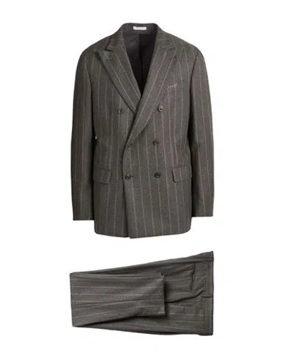 Boglioli Man Suit Grey Size 36 Virgin Wool In Gray