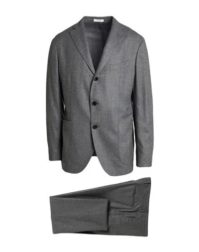 Boglioli Man Suit Grey Size 42 Virgin Wool In Gray