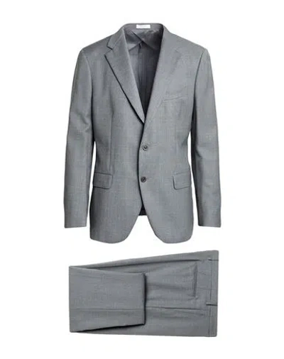 Boglioli Man Suit Grey Size 44 Virgin Wool In Gray