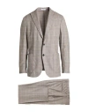 Boglioli Man Suit Grey Size 44 Virgin Wool In Gray