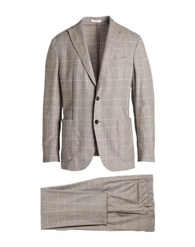 Boglioli Man Suit Grey Size 44 Virgin Wool In Gray