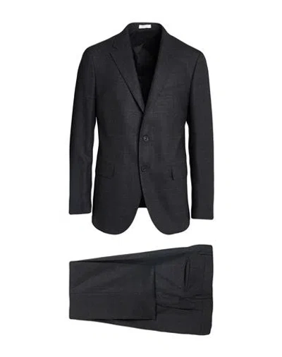Boglioli Man Suit Grey Size 46 Virgin Wool In Blue