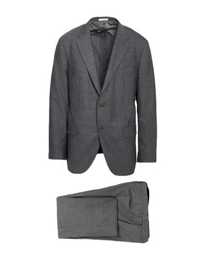 Boglioli Man Suit Grey Size 46 Virgin Wool In Gray