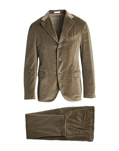 Boglioli Man Suit Khaki Size 42 Cotton In Sand