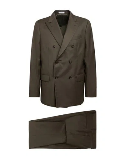 Boglioli Man Suit Khaki Size 42 Virgin Wool In Beige
