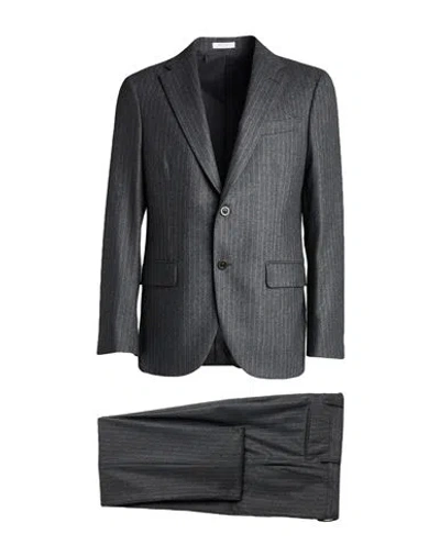 Boglioli Man Suit Lead Size 44 Virgin Wool In Grey