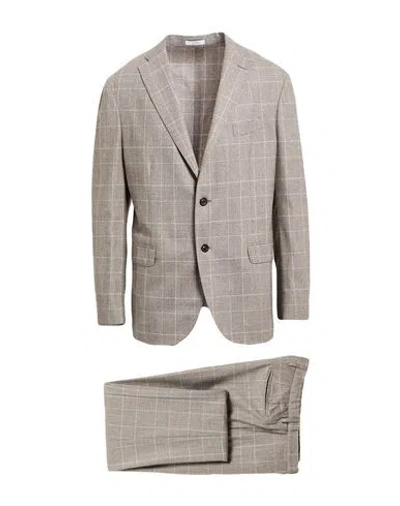 Boglioli Man Suit Light Brown Size 46 Virgin Wool In Neutral
