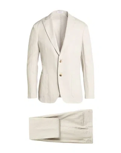Boglioli Man Suit Light Grey Size 36 Linen