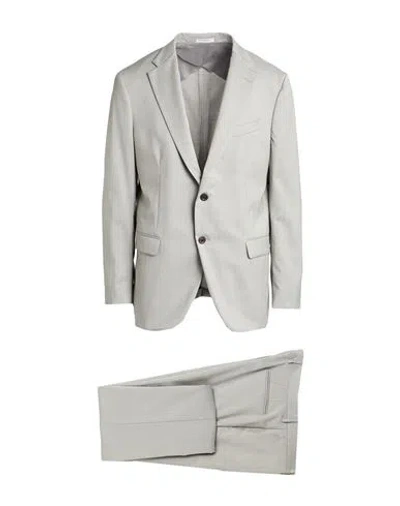 Boglioli Man Suit Light Grey Size 40 Virgin Wool In Gray