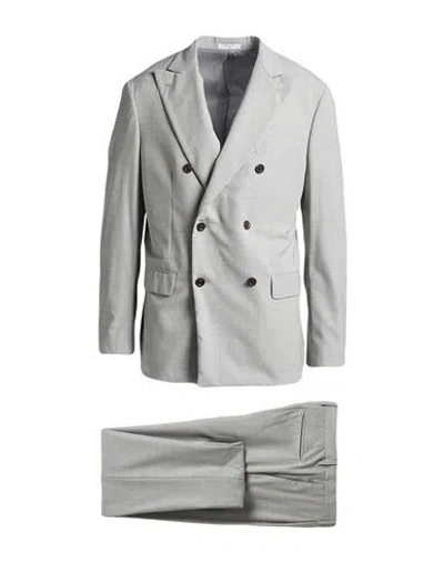 Boglioli Man Suit Light Grey Size 42 Virgin Wool In Gray