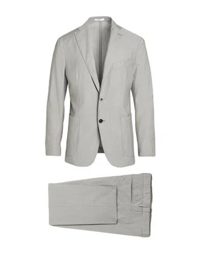 Boglioli Man Suit Light Grey Size 42 Virgin Wool, Lyocell, Elastane