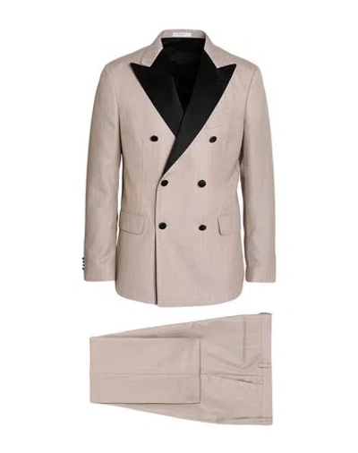 Boglioli Man Suit Lilac Size 42 Virgin Wool, Silk In Pink