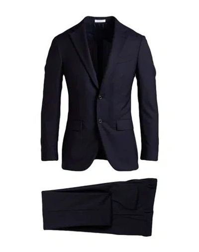 Boglioli Man Suit Midnight Blue Size 34 Virgin Wool