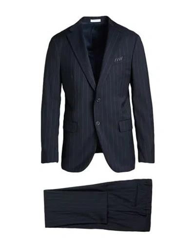 Boglioli Man Suit Midnight Blue Size 38 Virgin Wool