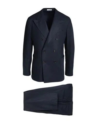 Boglioli Man Suit Midnight Blue Size 40 Virgin Wool, Polyamide, Acrylic, Cashmere, Elastane