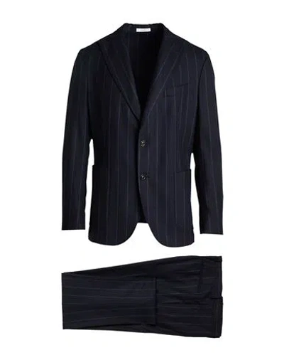 Boglioli Man Suit Midnight Blue Size 44 Virgin Wool