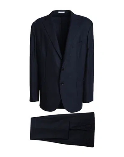 Boglioli Man Suit Midnight Blue Size 46 Virgin Wool