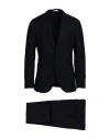 Boglioli Man Suit Midnight Blue Size 40 Virgin Wool, Elastane In Blue