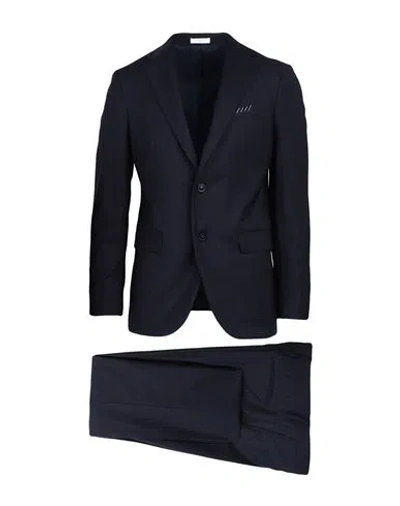Boglioli Man Suit Midnight Blue Size 46 Virgin Wool, Elastane