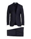 Boglioli Man Suit Midnight Blue Size 48 Virgin Wool, Elastane