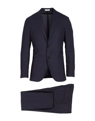 Boglioli Man Suit Midnight Blue Size 50 Virgin Wool