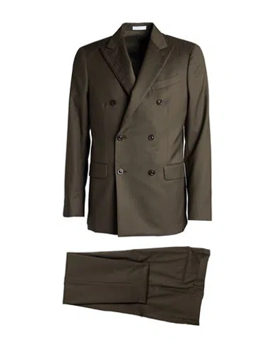 Boglioli Man Suit Military Green Size 40 Virgin Wool