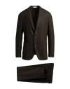 Boglioli Man Suit Military Green Size 46 Virgin Wool