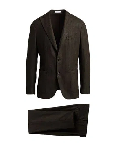 Boglioli Man Suit Military Green Size 46 Virgin Wool