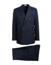 Boglioli Man Suit Navy Blue Size 40 Virgin Wool