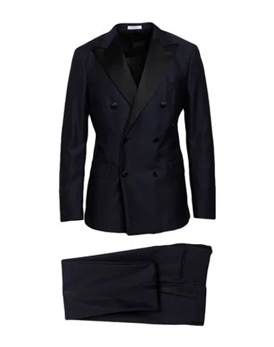 Boglioli Man Suit Navy Size 44 Virgin Wool, Elastane