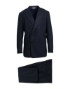 Boglioli Man Suit Navy Size 44 Virgin Wool, Polyester, Elastane In Blue