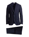Boglioli Man Suit Navy Size 46 Virgin Wool