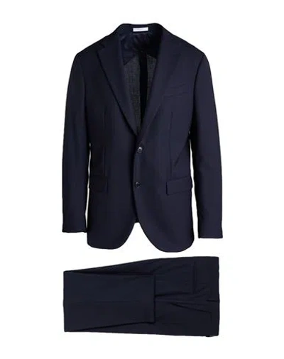 Boglioli Man Suit Navy Size 46 Virgin Wool
