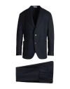 Boglioli Man Suit Navy Size 48 Virgin Wool, Polyester, Elastane In Black