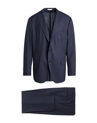 Boglioli Man Suit Navy Size 50 Virgin Wool