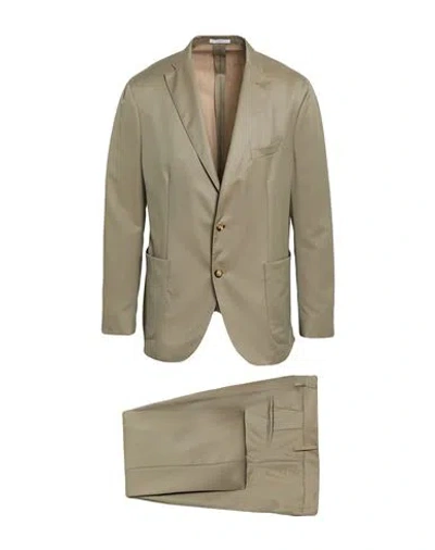 Boglioli Man Suit Sage Green Size 36 Virgin Wool