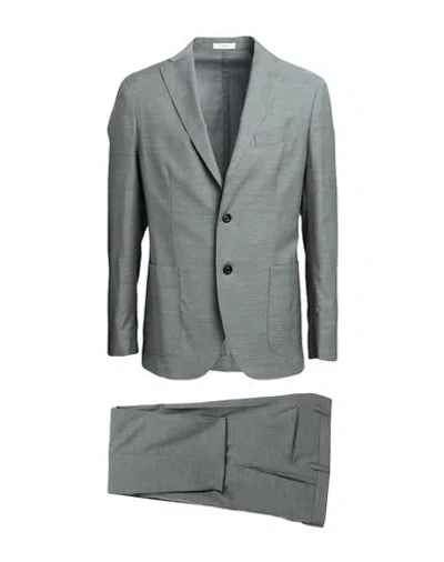 Boglioli Man Suit Sage Green Size 40 Virgin Wool, Lyocell, Elastane