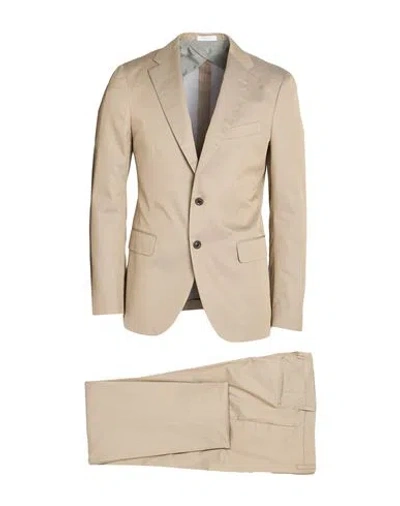 Boglioli Man Suit Sand Size 44 Cotton In Nude
