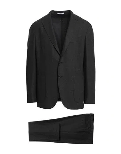 Boglioli Man Suit Steel Grey Size 40 Virgin Wool