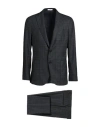 Boglioli Man Suit Steel Grey Size 46 Virgin Wool In Grey