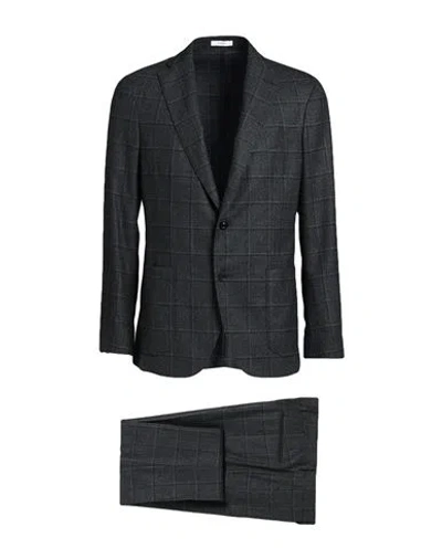 Boglioli Man Suit Steel Grey Size 46 Virgin Wool