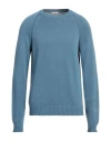 Boglioli Man Sweater Azure Size M Cotton In Blue