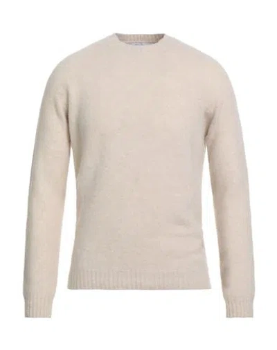 Boglioli Man Sweater Beige Size Xl Wool, Cashmere In Neutral