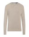 Boglioli Man Sweater Beige Size Xxl Linen In Beige
