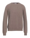 Boglioli Man Sweater Camel Size L Wool, Cashmere In Beige