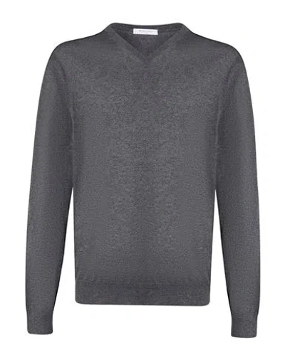 Boglioli Man Sweater Charcoal Size Xxl Cashmere In Gray