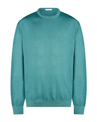Boglioli Man Sweater Deep Teal Size 3xl Virgin Wool In Green