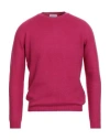 Boglioli Man Sweater Garnet Size L Virgin Wool In Red