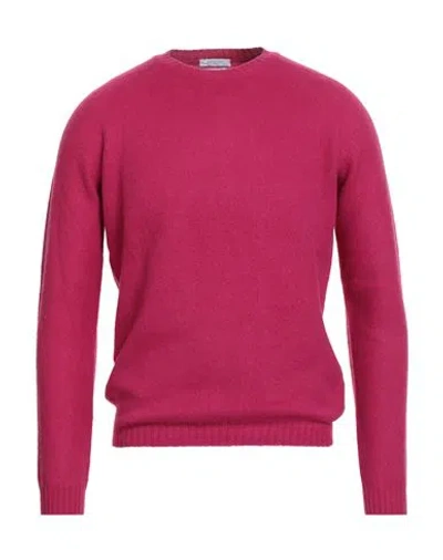 BOGLIOLI BOGLIOLI MAN SWEATER FUCHSIA SIZE XXL WOOL, CASHMERE