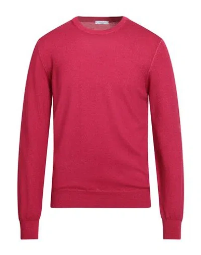 Boglioli Man Sweater Garnet Size L Virgin Wool In Red